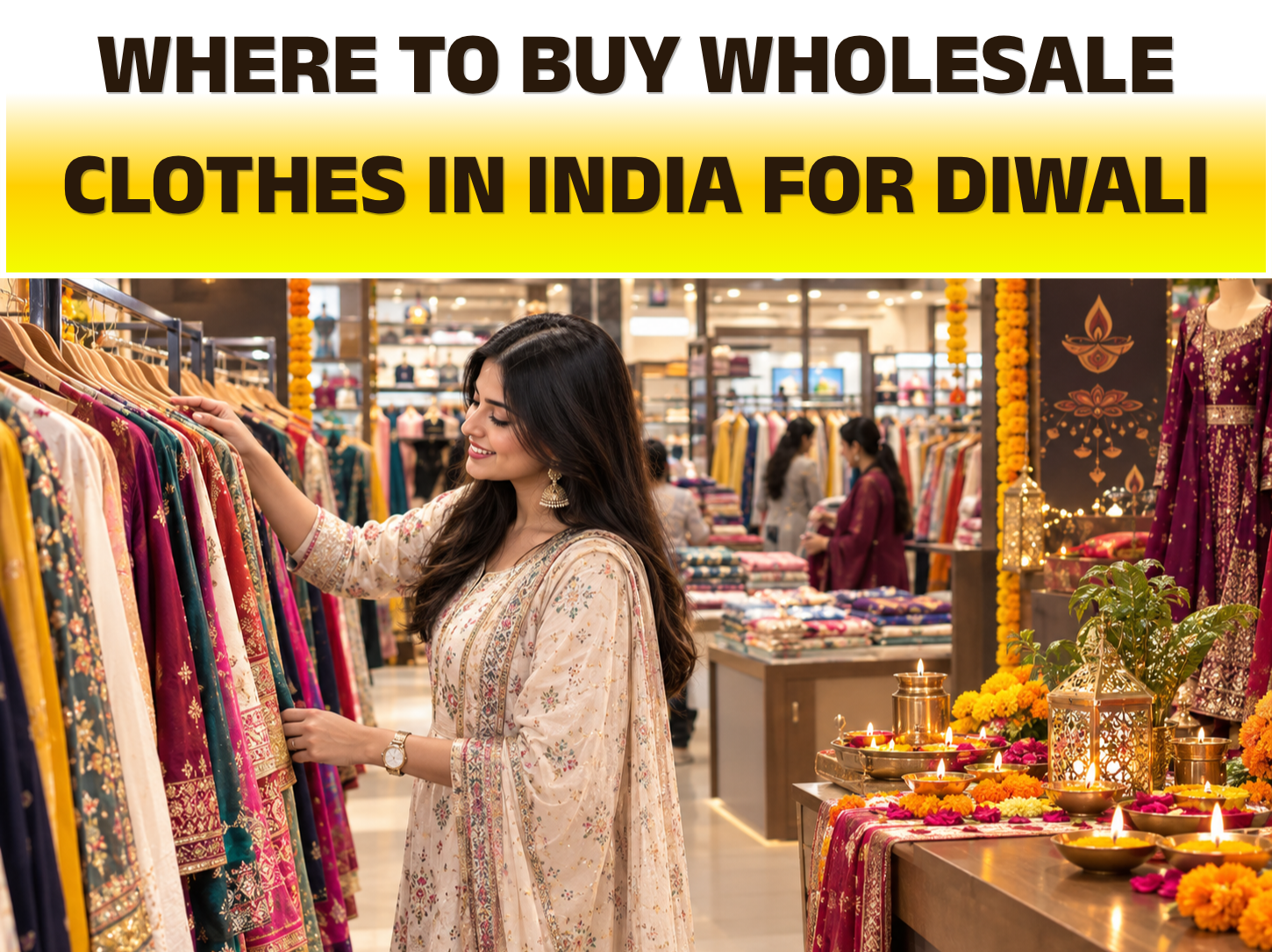 Where to Buy Wholesale Clothes in India for Diwali